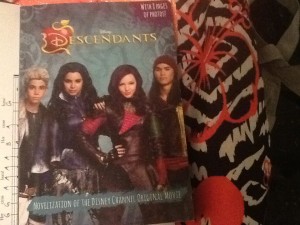This is in my laundry room, the book Descendants  